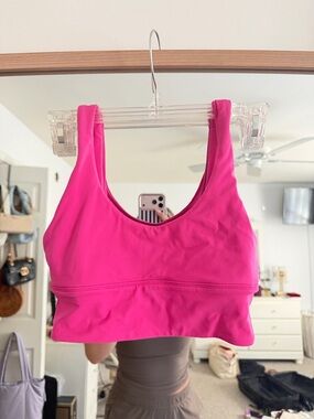 lululemon athletica Bright Pink Scoop Neck Sports Bra